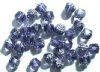 30 8mm Triangle Faceted Alexandrite, Silver Tipped with Coated Ends